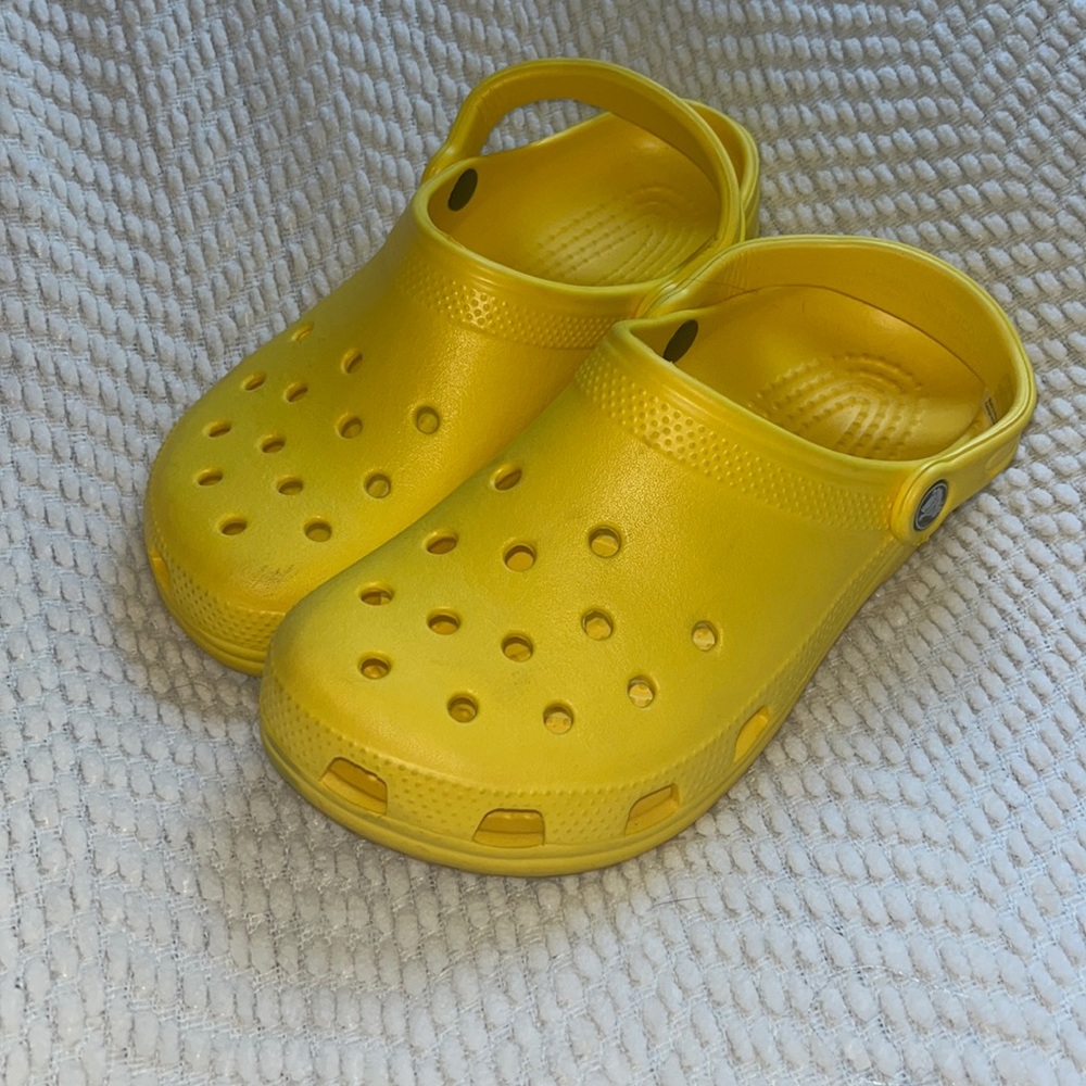 Yellow crocs
